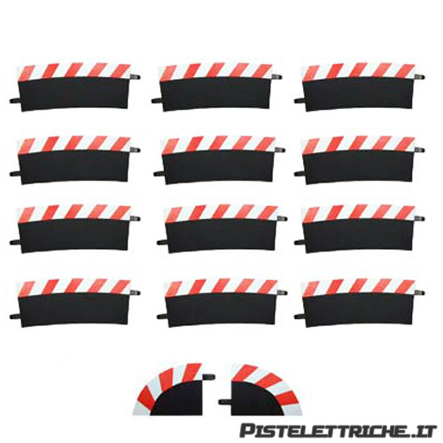 Raggio 4 – 4 Bordi Interni Per Curve 22,5° – Accessorio Pista 1:32, Per C8235 E C8238
