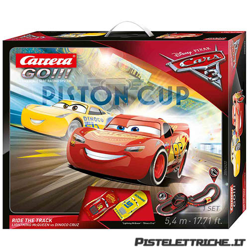 Pista Elettrica Carrera GO Disney Pixar Cars® 3 Ride The Track